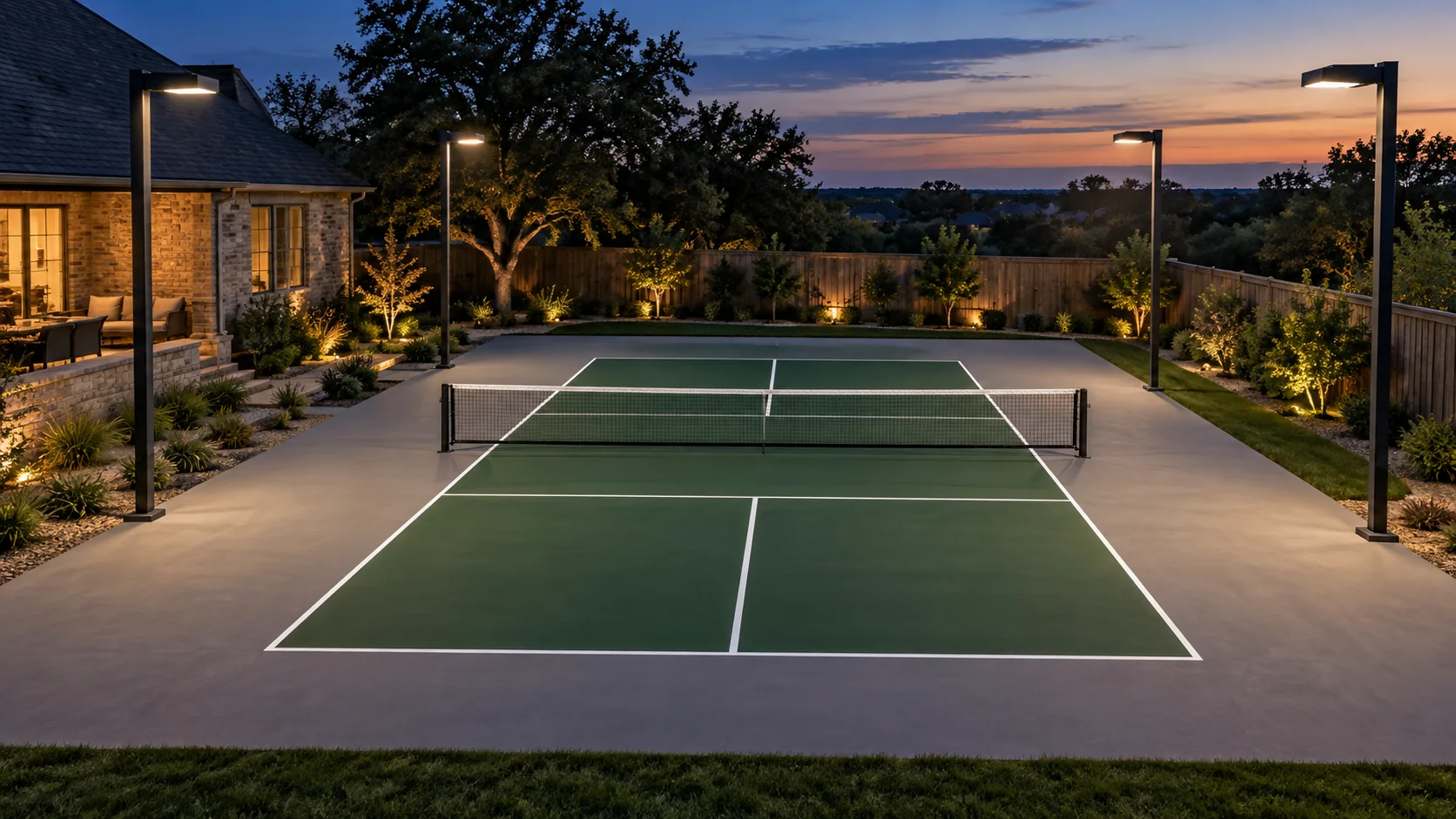 Room for an evening game. Illustrative design rendering.